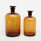 French Amber Glass Pharmacy Bottles, 1930s, Set of 3, Image 6