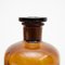 French Amber Glass Pharmacy Bottles, 1930s, Set of 3, Image 8