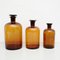 French Amber Glass Pharmacy Bottles, 1930s, Set of 3 5