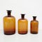 French Amber Glass Pharmacy Bottles, 1930s, Set of 3, Image 5
