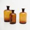 French Amber Glass Pharmacy Bottles, 1930s, Set of 3, Image 3