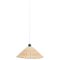 French Rattan Ceiling Lamp, 1960s, Image 9