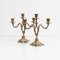 Rustic Brass Candle Holders, 1950s, Set of 2 3