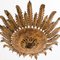 Mid-Century Modern Sunburst Brass Ceiling Lamp, 1960s, Image 8