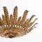 Mid-Century Modern Sunburst Brass Ceiling Lamp, 1960s, Image 6