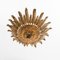 Mid-Century Modern Sunburst Brass Ceiling Lamp, 1960s, Image 11