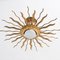 Mid-Century Modern Sunburst Brass Ceiling Lamp, 1960s 6