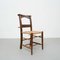 Early 20th Century Traditional Wood and Rattan Church Chair, 1940s, Image 4