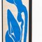 After Henri Matisse, Cut Out Nu Bleu I, 1970, Lithograph, Framed 11