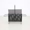 Black Lacquered Metal Magazine Holder attributed to Mathieu Matégot, 1950s 2