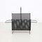 Black Lacquered Metal Magazine Holder attributed to Mathieu Matégot, 1950s, Image 2