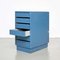 Blue Chest of Rationalist Drawers in Wood, Netherlands, 1960s 6