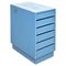 Blue Chest of Rationalist Drawers in Wood, Netherlands, 1960s 2