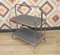 Folding Dinette Bar Cart in Gray & Chrome, 1960s, Image 1