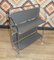 Folding Dinette Bar Cart in Gray & Chrome, 1960s 9