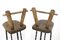 Set of Brutalist Wrought Iron & Oak Bar Stools, 1970s, Image 3