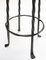 Set of Brutalist Wrought Iron & Oak Bar Stools, 1970s, Image 9