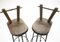 Set of Brutalist Wrought Iron & Oak Bar Stools, 1970s, Image 8