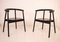 Minimalist Black Dining Chairs in Ash, 1980s, Set of 4 6