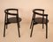 Minimalist Black Dining Chairs in Ash, 1980s, Set of 4, Image 11