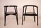 Minimalist Black Dining Chairs in Ash, 1980s, Set of 4 8