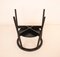 Minimalist Black Dining Chairs in Ash, 1980s, Set of 4, Image 4