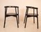 Minimalist Black Dining Chairs in Ash, 1980s, Set of 4, Image 10