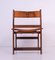 Spanish Rationalist Style Chair in Wood and Leather, Image 6