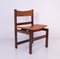 Spanischer Stuhl im Rationalistischen Stil aus Holz und Leder 1