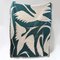 Herons Teal Recycled Cotton Woven Throw by Rosanna Corfe 1