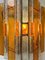 Italian Hammered Glass and Gilt Wrought Iron Sconces from Longobard, 1970s, Set of 2, Image 12