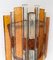 Applique in vetro martellato e ferro battuto di Longobard, Italia, anni '70, set di 2, Immagine 6