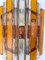 Italienische Wandleuchten aus gehämmertem Glas & vergoldetem Schmiedeeisen von Longobard, 1970er, 2er Set 7