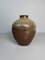 Japanese Tea Leaf Jar in Brown Ceramic 2