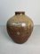 Japanese Tea Leaf Jar in Brown Ceramic 11