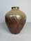 Japanese Tea Leaf Jar in Brown Ceramic 16