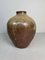 Japanese Tea Leaf Jar in Brown Ceramic 15