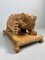 Carved Wood Kibori Kuma Bear on Table Stand, Japan, 1990s 7