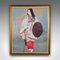 Geisha japonesa, años 50, grabado en madera, Imagen 1