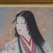 Geisha japonesa, años 50, grabado en madera, Imagen 3