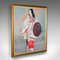 Geisha Japonaise, 1950s, Gravure sur Bois, Encadrée 2