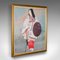 Geisha japonesa, años 50, grabado en madera, Imagen 2