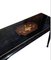 Ebonised Lacquered Side Table with Colourful Marquetry Design 5