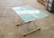 Extendable Side Table in Glass with Steel Structure, 1998 2
