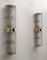 Modern Murano Glass and Brass Corteccia Sconces, 1989, Set of 2 2