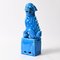 Vintage Chinese Blue Glazed Foo Dog Figurine, 1970s 11