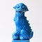 Figura de perro Foo china vintage esmaltada en azul, años 70, Imagen 12