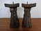 Large Brutalist Bronze Candleholder, 1960s, Set of 2 5