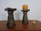 Large Brutalist Bronze Candleholder, 1960s, Set of 2 11