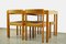 Oak Dining Chairs and Extendable Table by Gerard Geytenbeek for AZS, Netherlands, 1960s, Set of 5 3